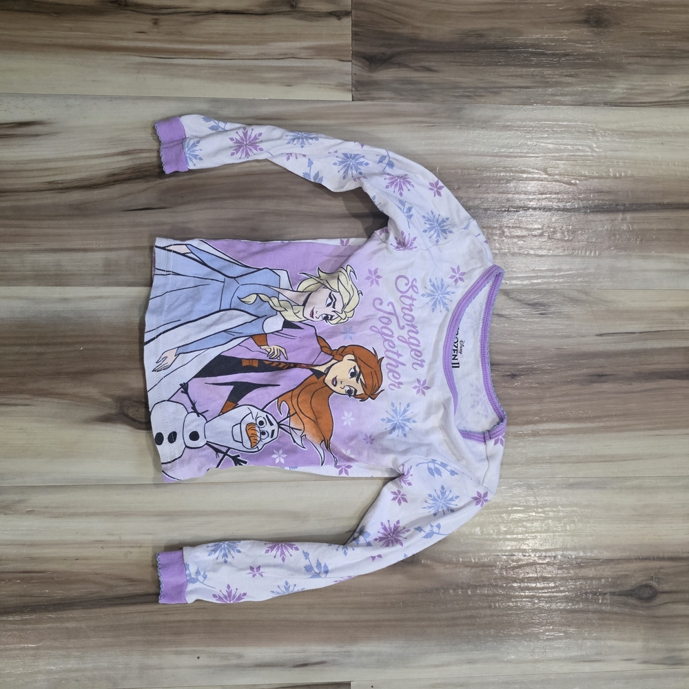 Disney Frozen Long Sleeve Shirt - Lavender and White